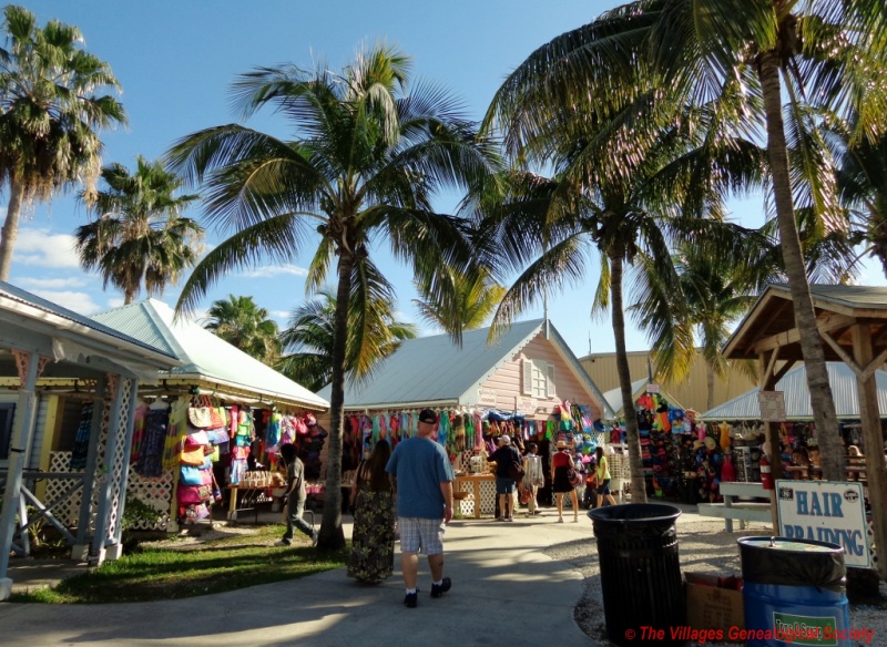 Shops by the dock at Freeport